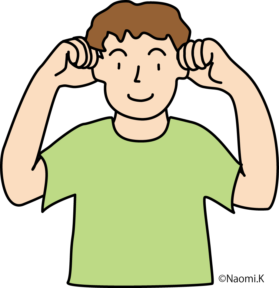 シンキング・キャップをする男の子のイラスト